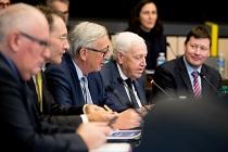 Det Europæiske Finanspolitiske Råds formand, Niels Thygesen og Juncker
