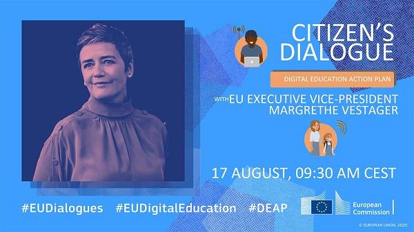 Borgerdialog med Margrethe Vestager om digital uddannelse mandag den 17. august